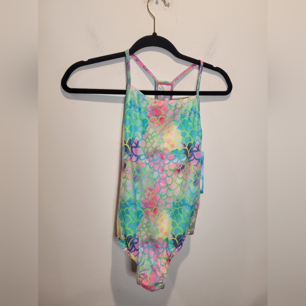 New Speedo Girls Size 16 Sea Level Mermaid Print